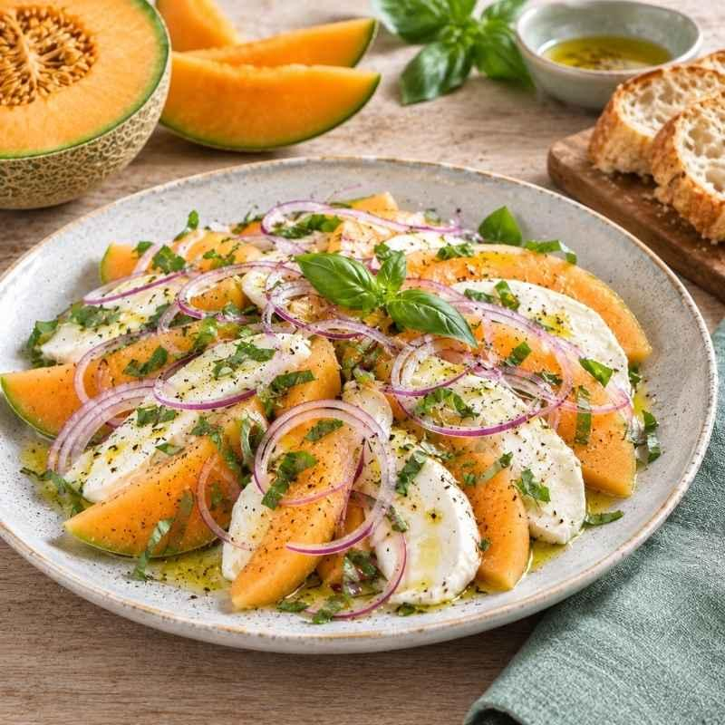 Melone-Mozzarella-Salat