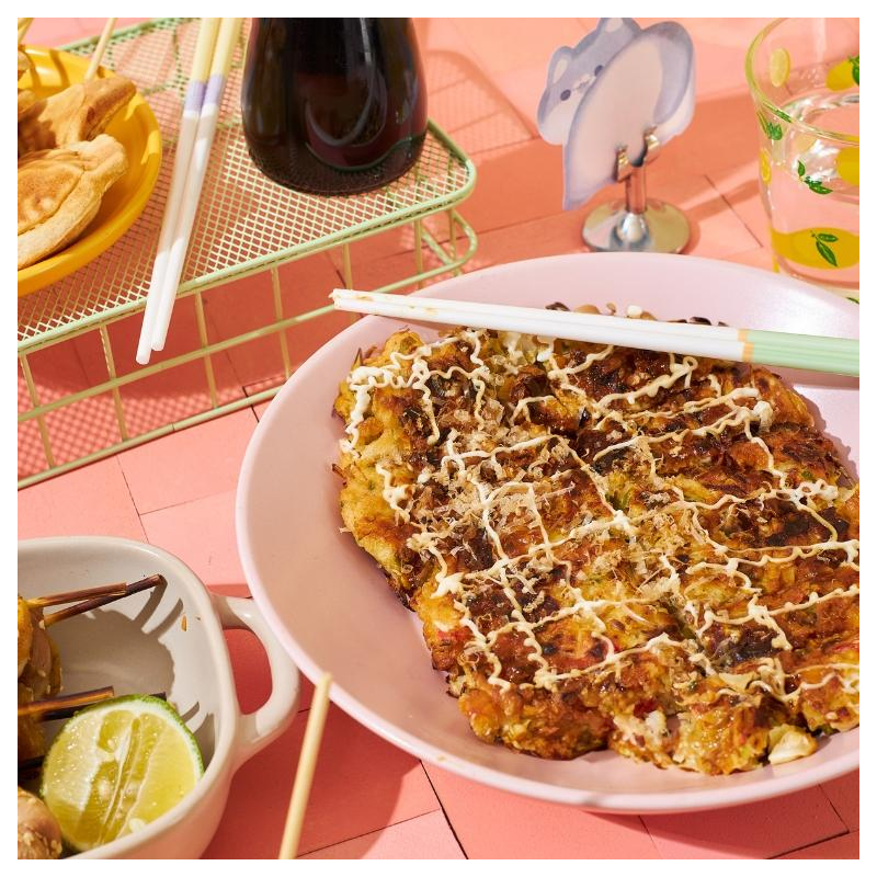 Spitzkohl-Pfannkuchen japanisch (Okonomiyaki)