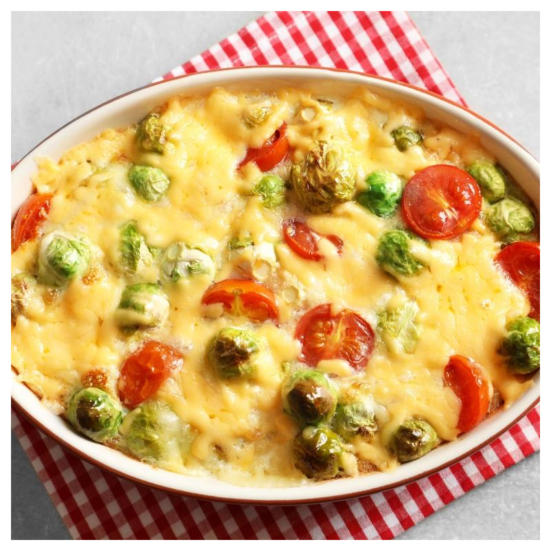 Rosenkohlgemüse, überbacken