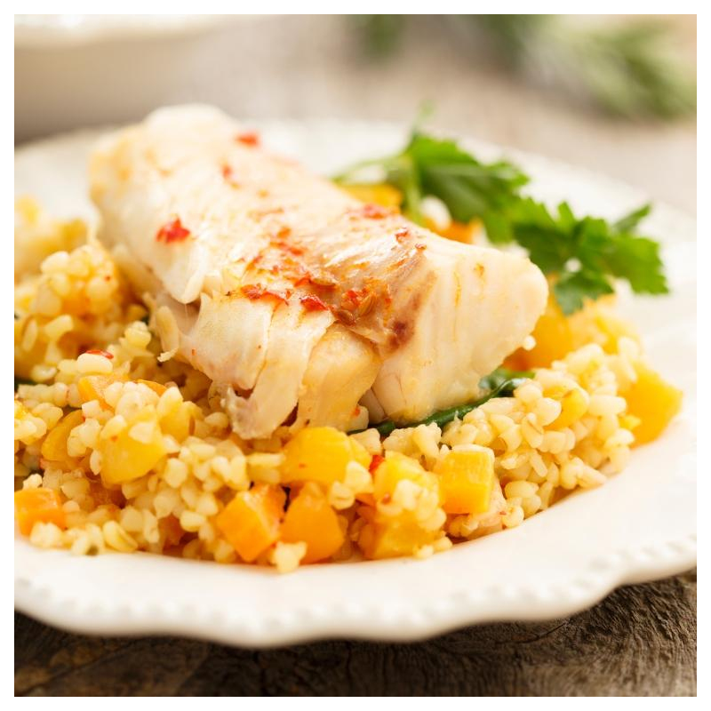 Saiblingsfilet mit Risotto