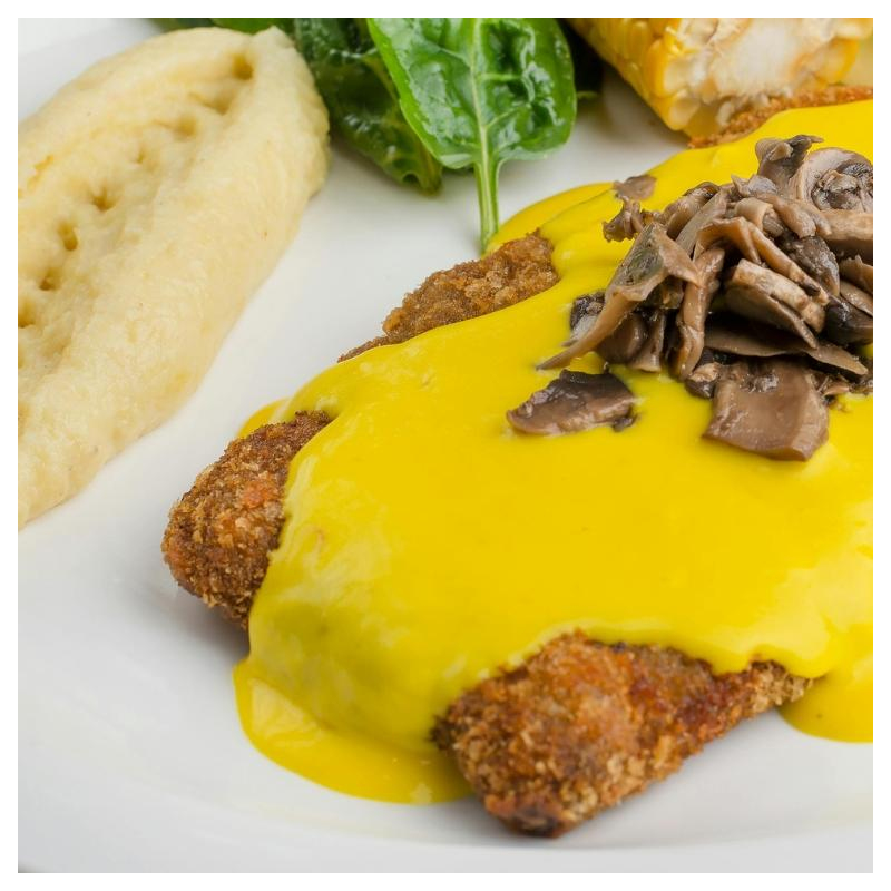 Sellerieschnitzel mit Curry-Sauce