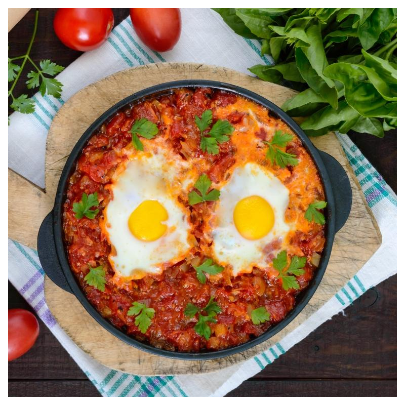 Shakshuka (Eier in Paprika-Tomatensauce)