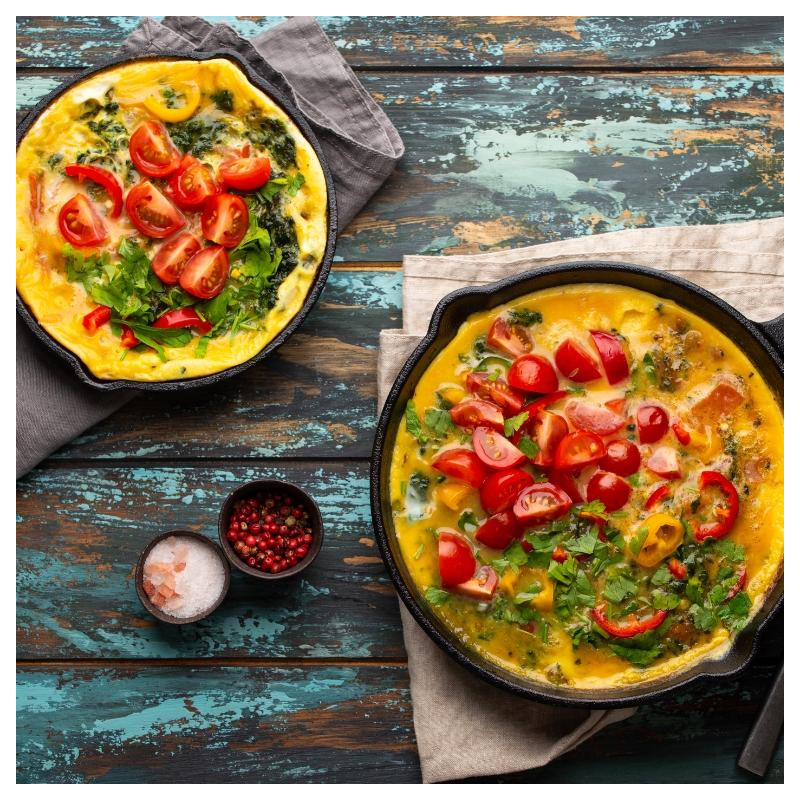 Tomaten-Spinat-Frittata