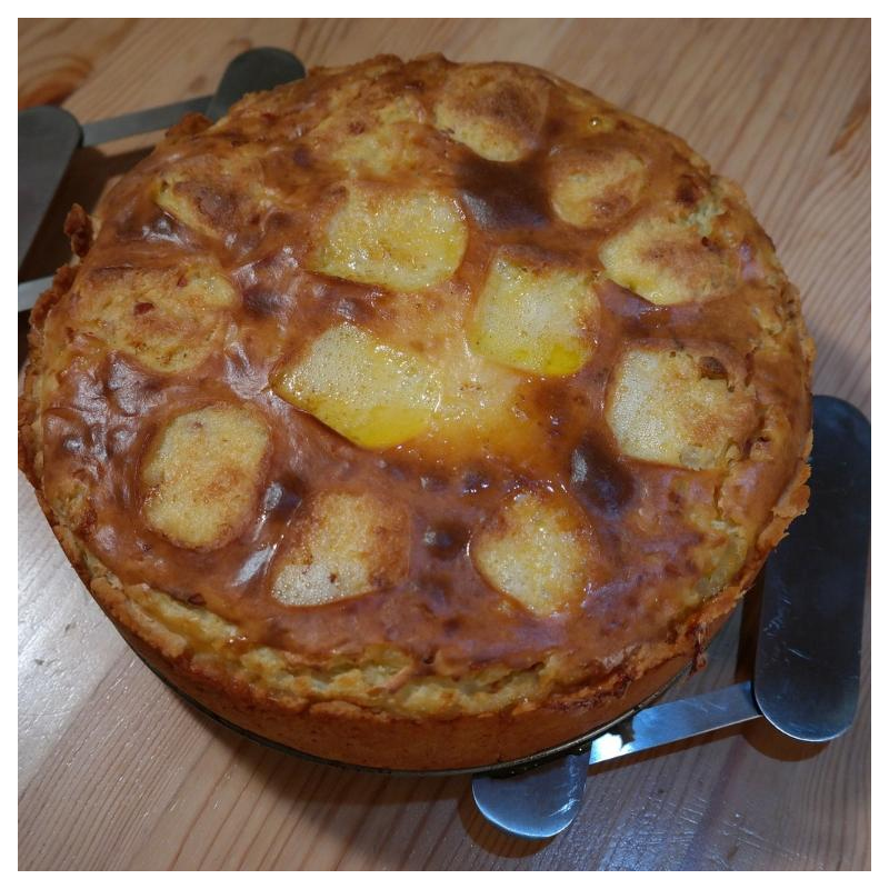 Versunkener Birnenkuchen