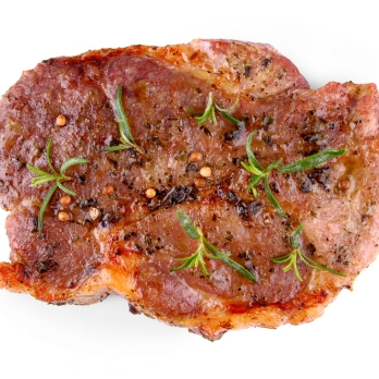 Hüftsteaks Kräuter 800g vom Landgut Schwein