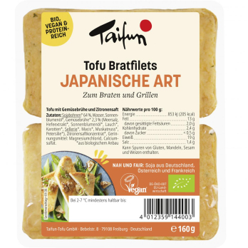 Bratfilets Tofu Japanische Art