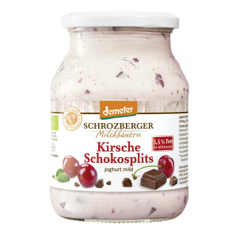 Joghurt Kirsche Schokosplits 500g im Glas