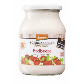 Joghurt Erdbeere 500g im Glas