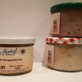 Putenpaprikalyoner im Glas