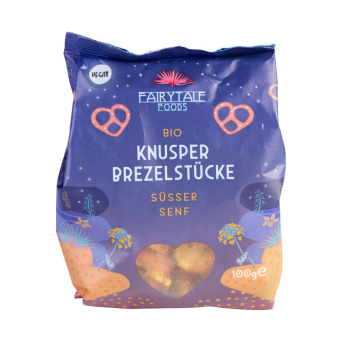 Knusper Brezelstücke süßer Senf
