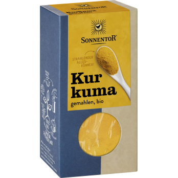 Kurkuma gemahlen Sonnentor